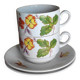 Tasses en porcelaine année 60/70