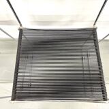 Set of 6 "Spaghetti" Chairs Italian Design 80s – Black & Chrome