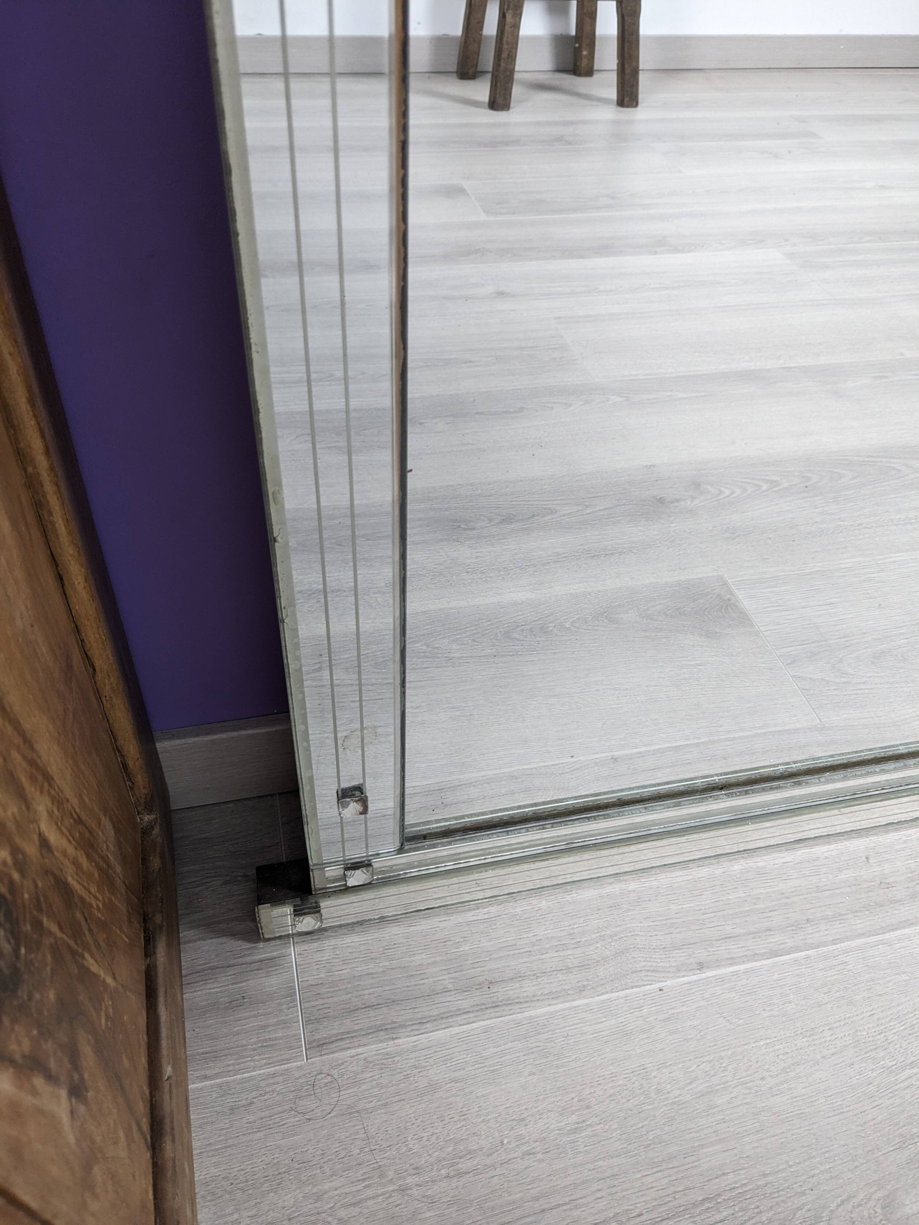 Beveled art deco mirror 127 x 83 cm