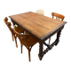 Antique solid oak dining table