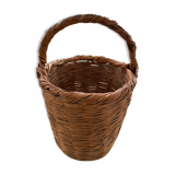 Old braid wicker basket