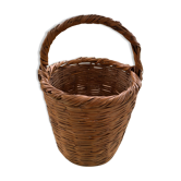 Panier en osier tresse ancien