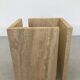 French Coffee Table in Travertine and Marble, 1960s