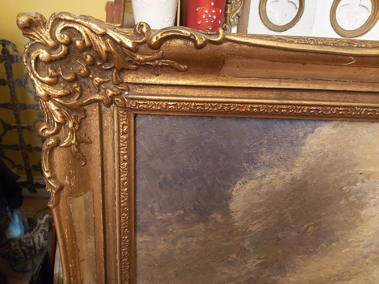 Marine painting, sailboat