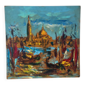 Venice, knife technique on panel