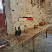 19th Century French Farmhouse Table in Chestnut Wood, Extendable to 365cm, Rustic Dining or Work Table