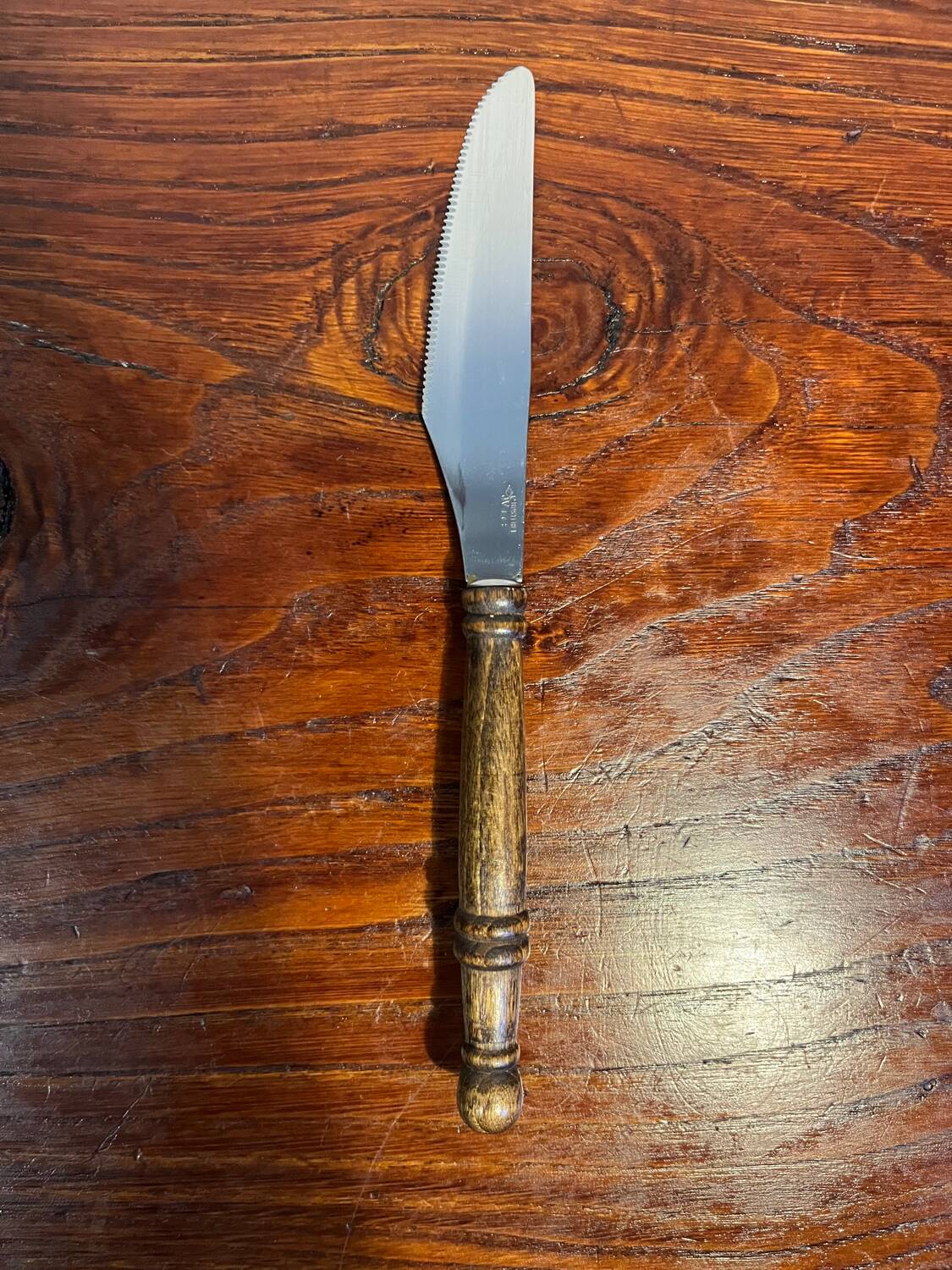 Set of wooden handle cutlery from the 80s Rosfrei