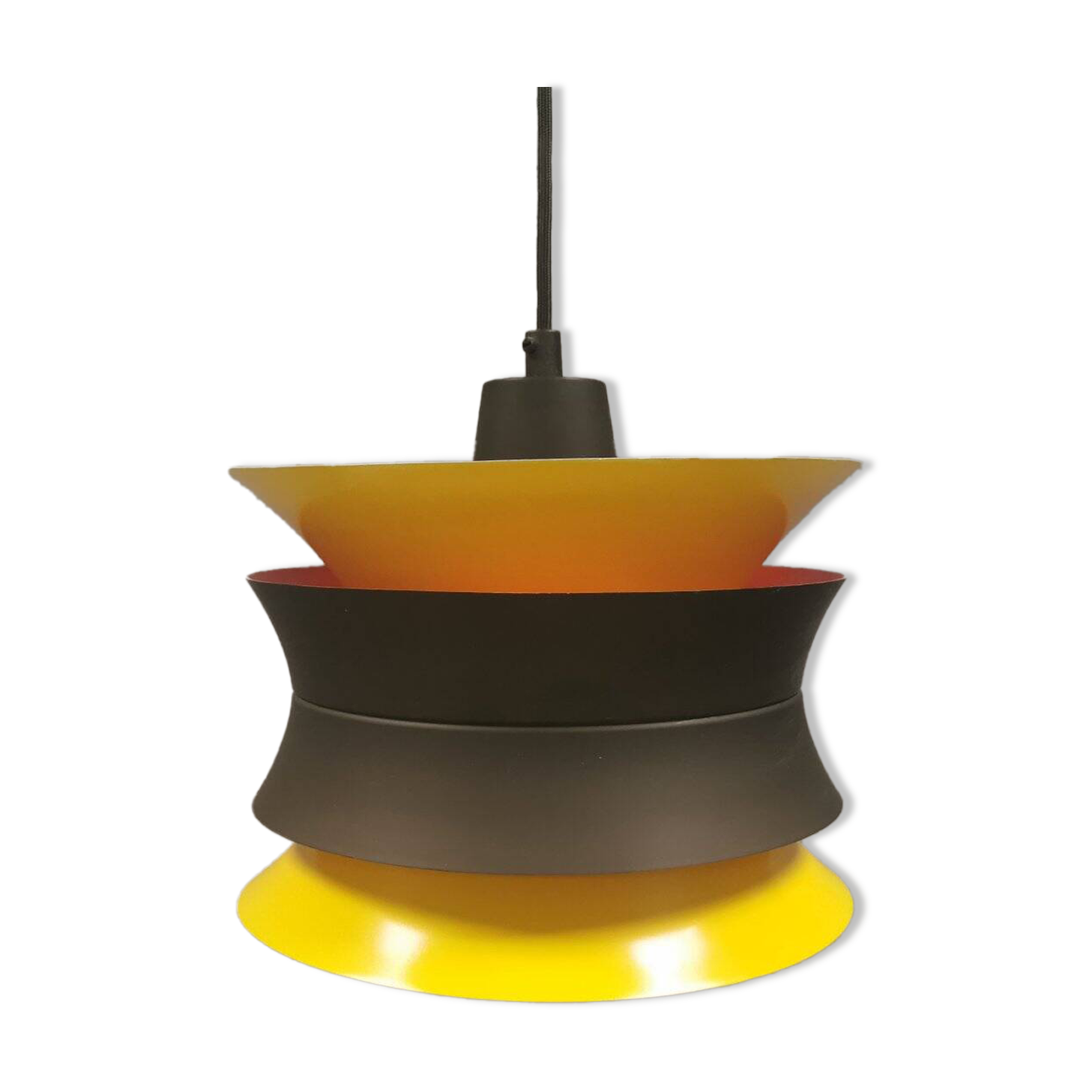 Hanging lamp, produced by Danish Lyskaer in the 1980s.