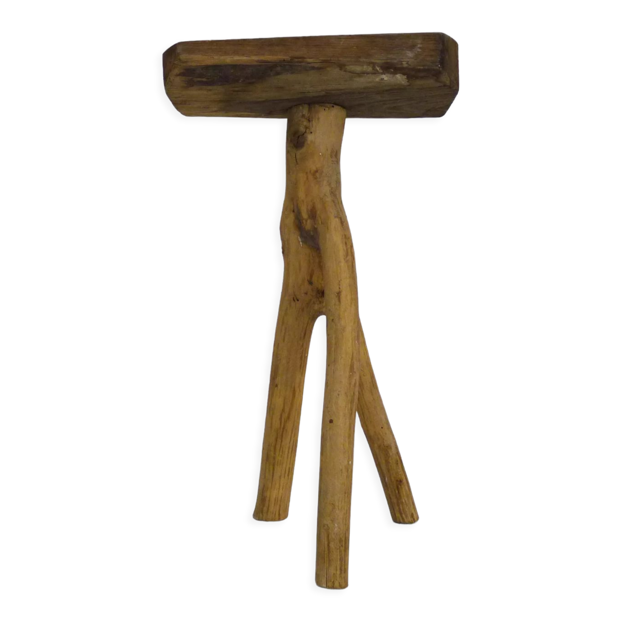 Tripod trading stool, peasant art Ariège, France (nineteenth century)
