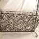 Hand wrought iron magazine rack 1950s collector vintage