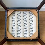 Scandinavian chair made of wood and skai