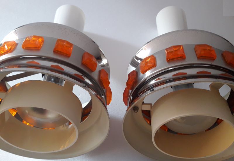 Pair of vintage chandeliers 1970