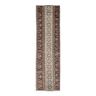 Salmon & Cream Turkish Vintage Runner Rug, 70x262Cm