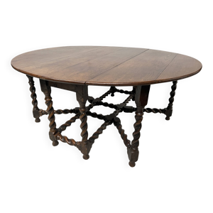 Imposante table Gateleg - chene massif