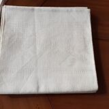 Nappe et serviettes damassées