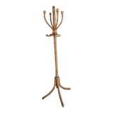 Porte manteau bambou rotin vintage