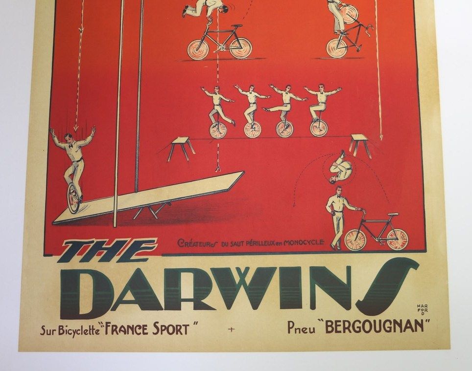 Poster Darwin's circus, 1920-30