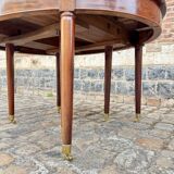 Table de salle à manger en acajou massif d’époque Louis XVI XVIII eme