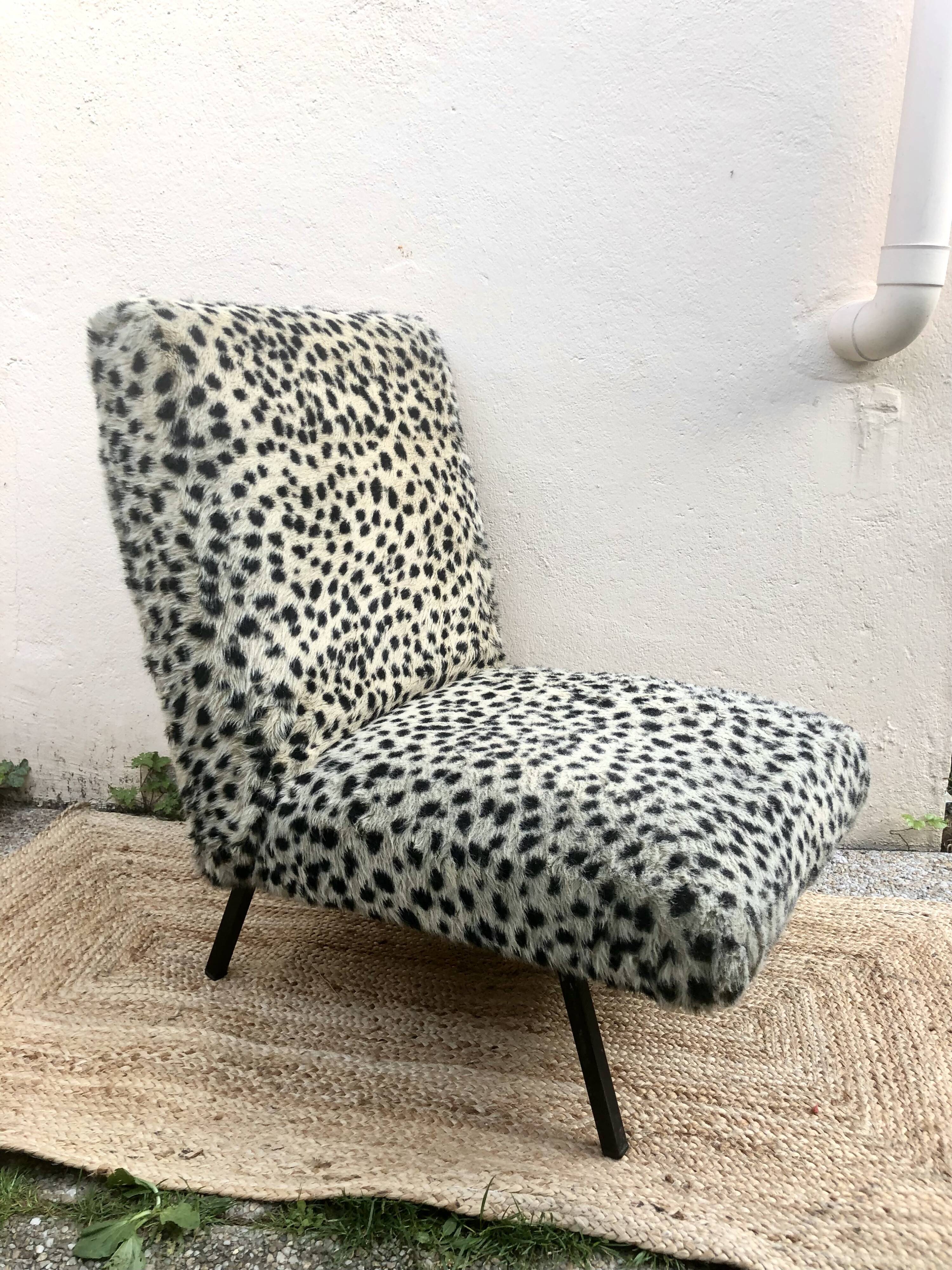 Vintage heater 50's leopard