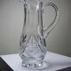 Large cut crystal water pitcher, European crystal makers 20th century