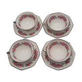 4 tea cup Limoges porcelain
