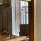 Vintage modernist oak display bookcase