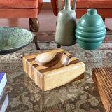 Mid-century wood ashtray / bowl, Italy ca. 1970