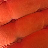 Vintage pop heater armchair 1970's chrome tubing