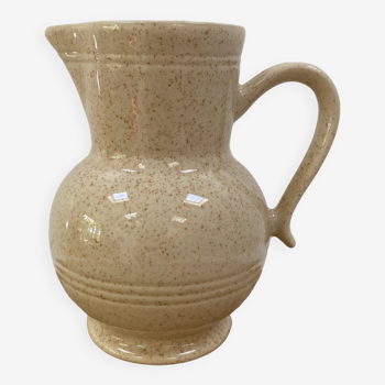 Pichet vase en céramique mouchetée