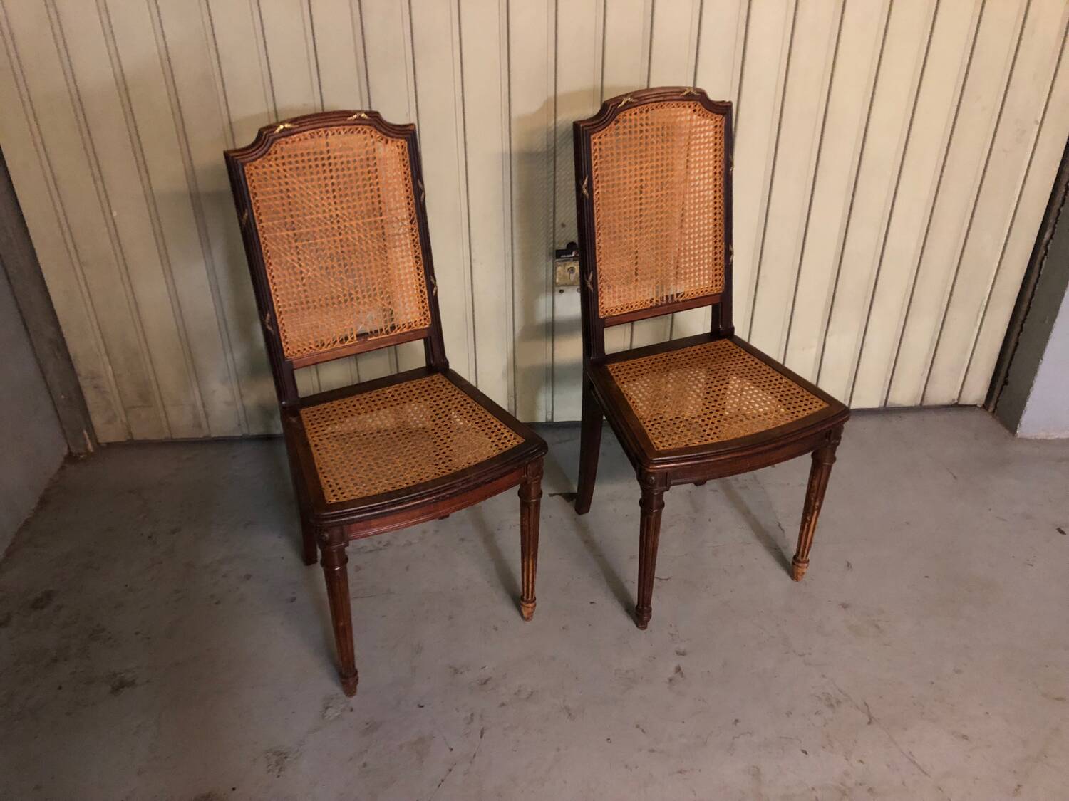 2 canage chairs