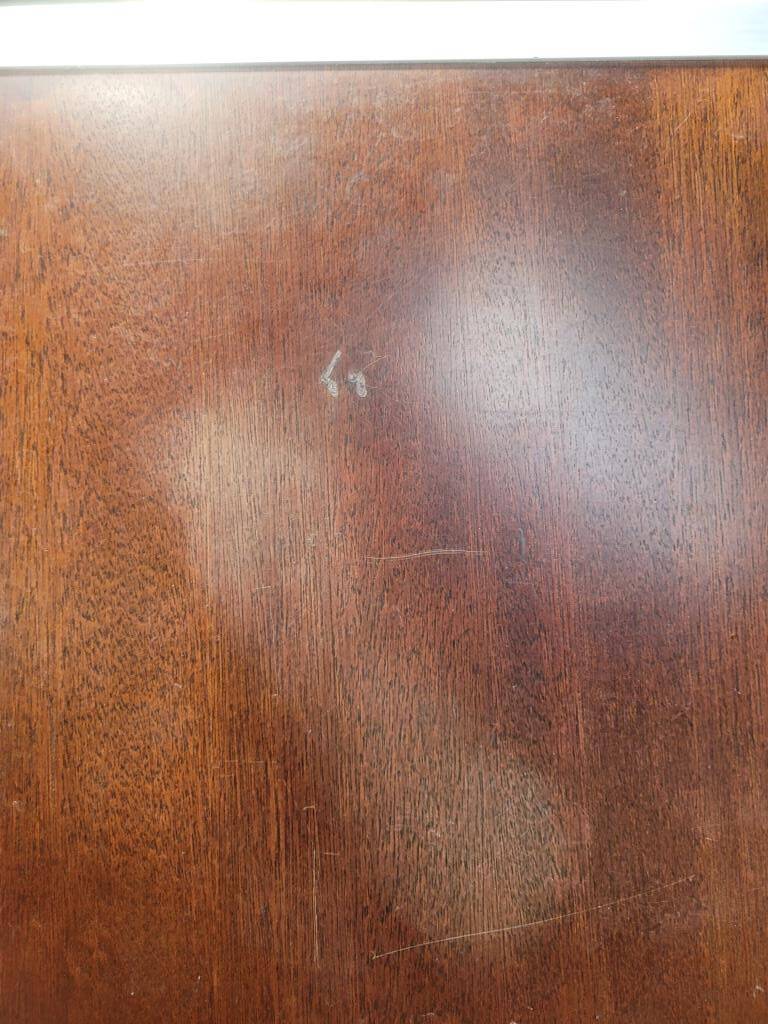 Hi-Fi cabinet in wood, brushed aluminum, smoked glass - 1970s