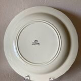 Plat rond en Faïence de Gien décor Lorraine fait main 31 cm