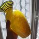 Vintage speckled glass vase from the 50s 60s