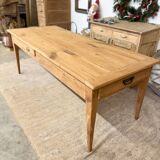 table de ferme Ancienne 2 tiroirs