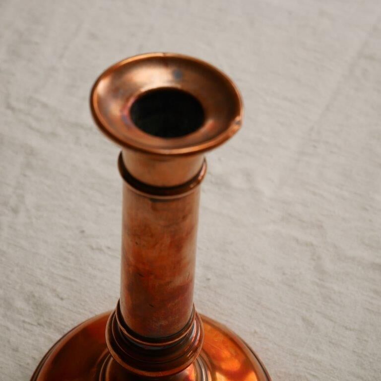 Copper candle holder