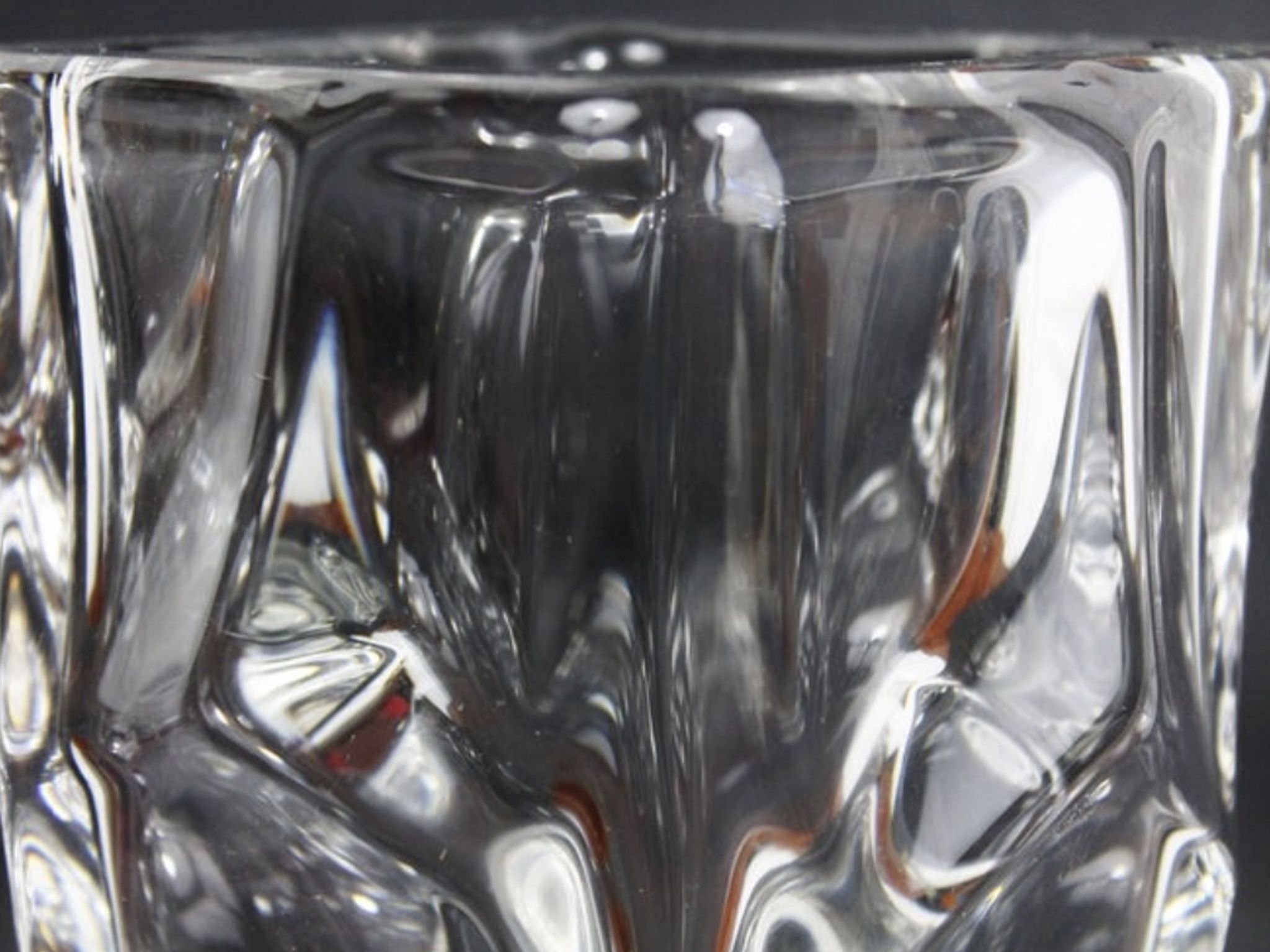 Vase en Cristal Vintage, 1950