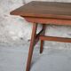 Table René Gabriel, table bois vintage, table à manger, table salon, table de repas, cuisine, 40's