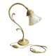 Table lamp – Golden brass and molded glass