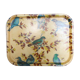 Fiber service tray, bird decorations, vintage