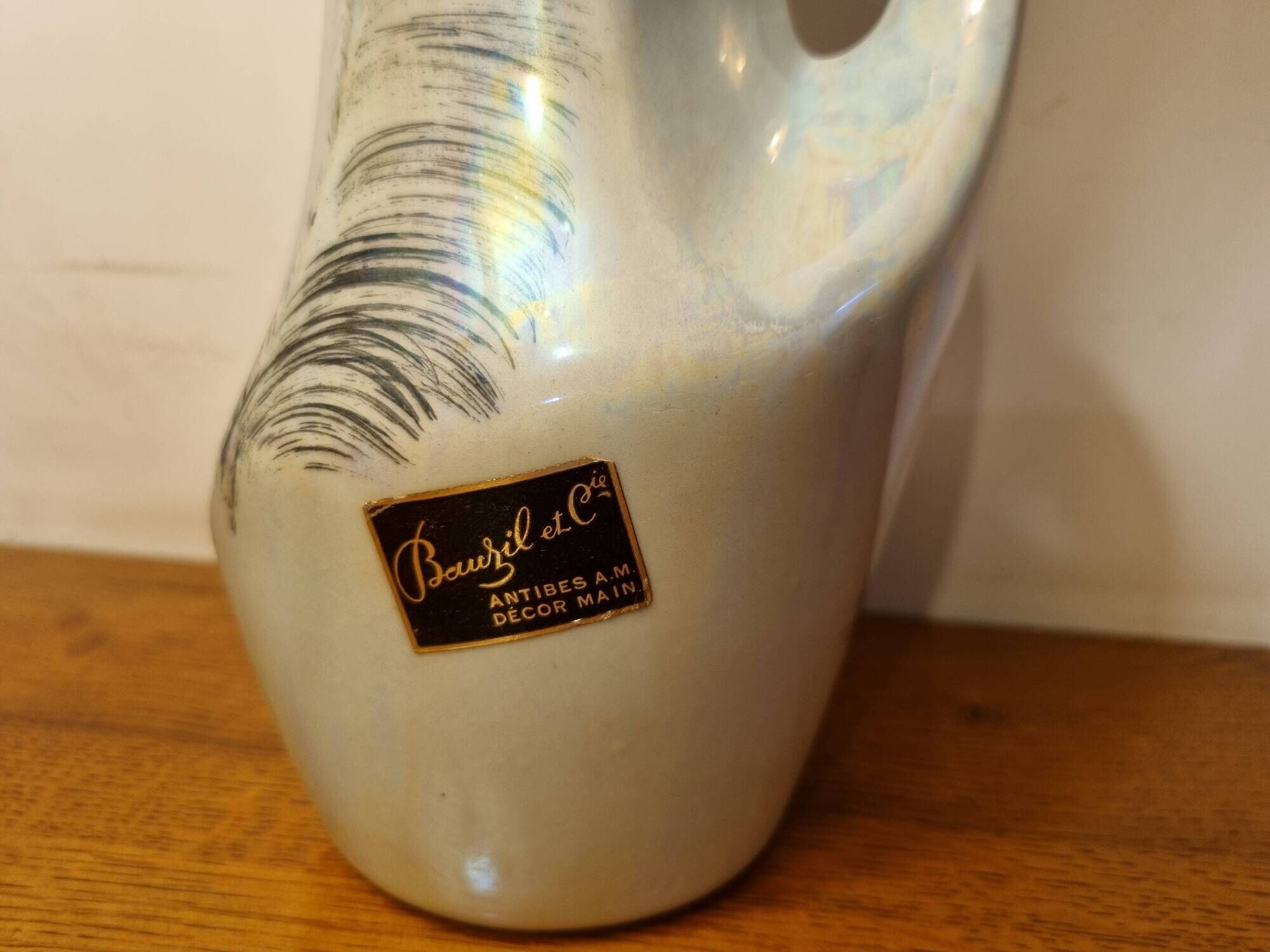 Vintage ceramic vase from Antibes