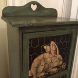 Decorated shelf cabinet 3 rabbits