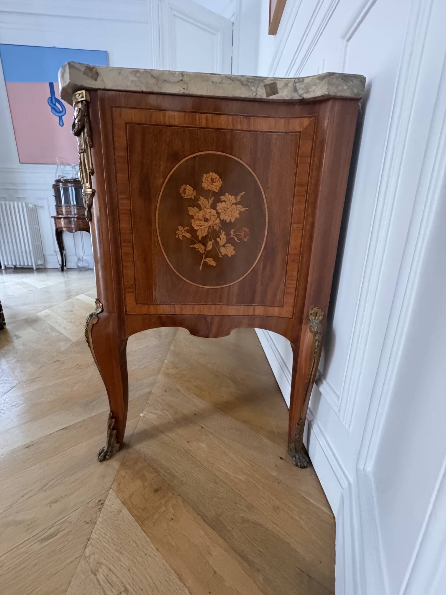 Louis XV marble commode