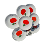 Dessert plates apples