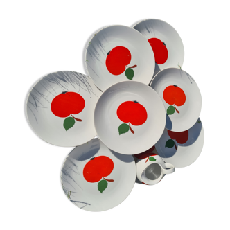 Dessert plates apples