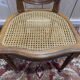 Suite de 6 chaises médaillon Louis XVI en cannage