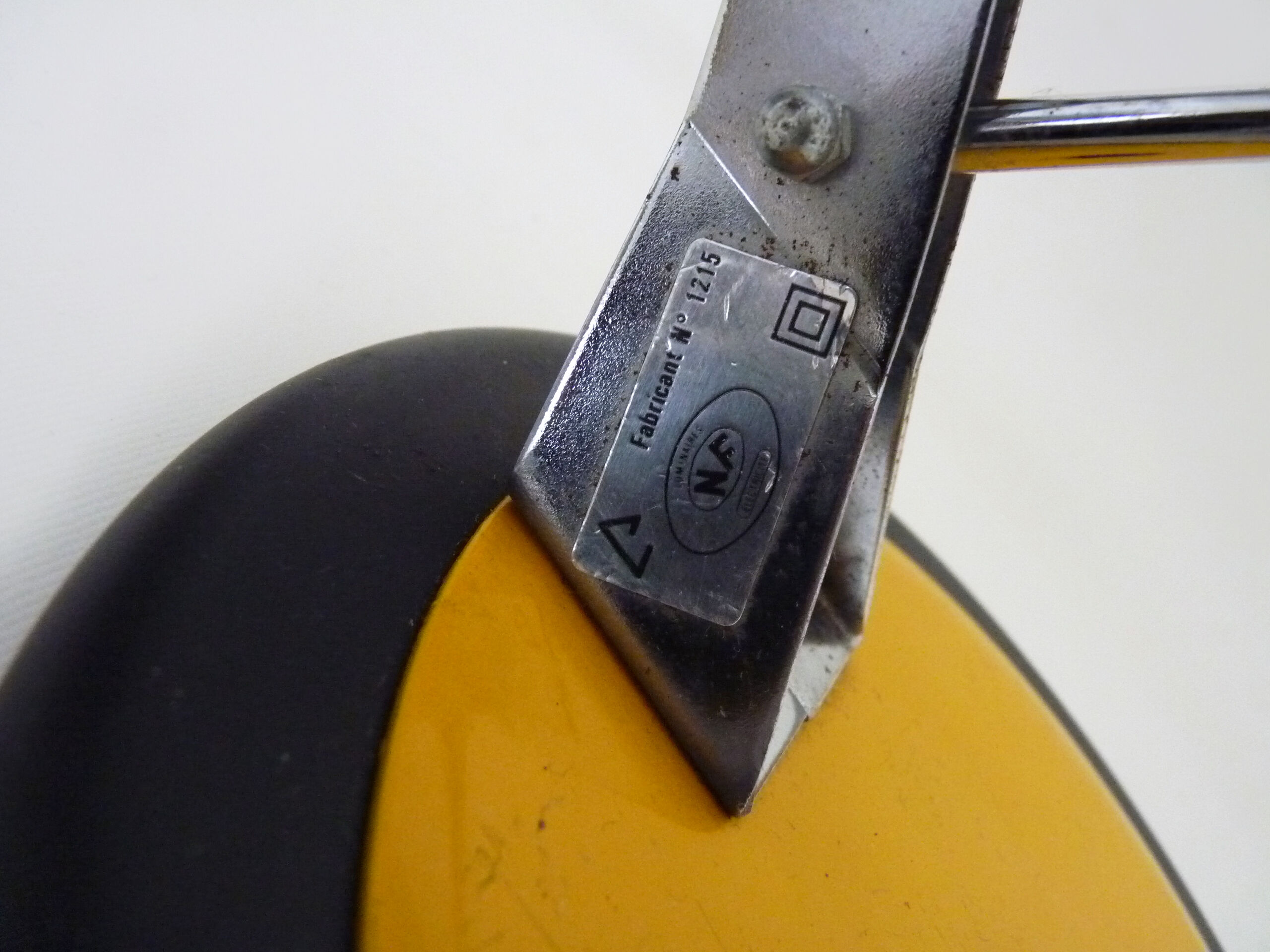 Aluminor yellow metal articulated lamp, 70s