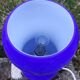 Blue glass lamp - Ikea vintage 1990