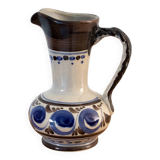 Vintage Ceramic Pitcher Vase, Handmade West German Pottery From The 1970s