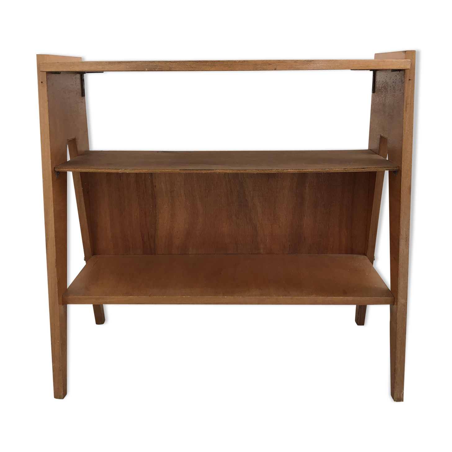 Console étagère pieds compas vintage