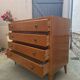 Vintage chest of drawers with tapered legs, 1950s design, 4 drawers.